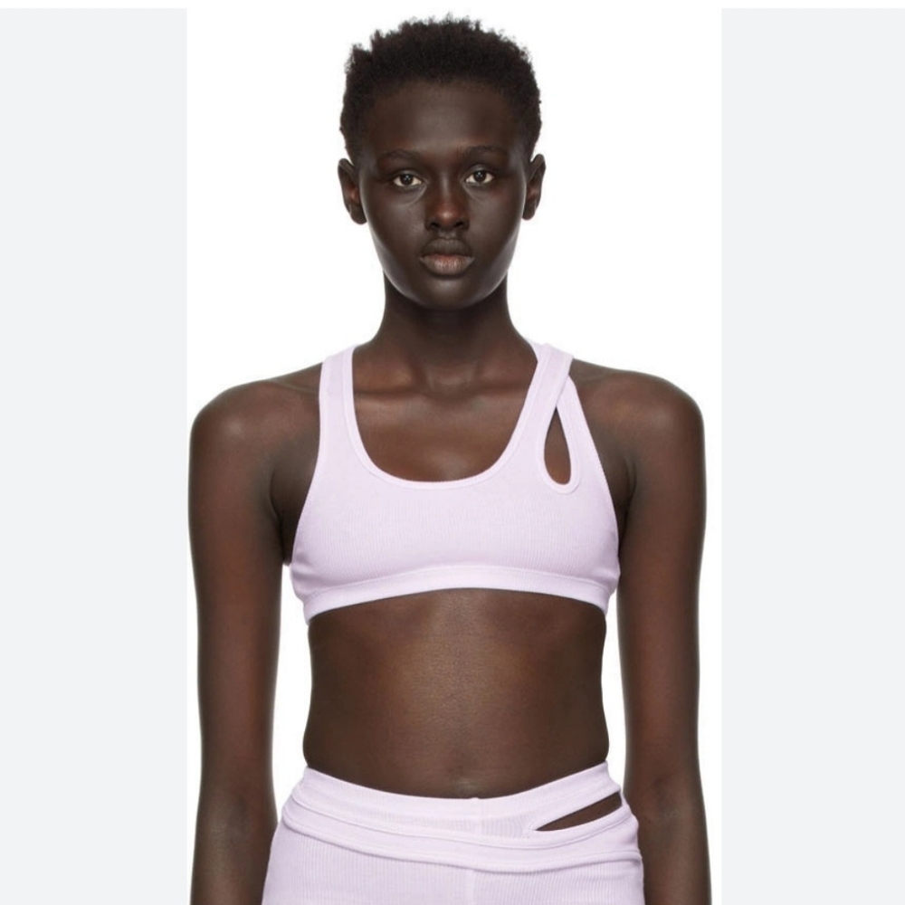 Ottolinger Purple Ribbed Tank Top